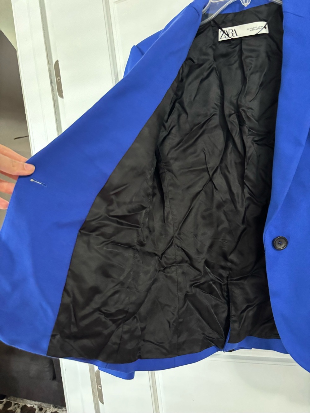 Zara Women’s Cobalt Blue Single-Button Blazer - Picture 8 of 9